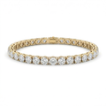 The Solvere Round Tennis Four-Prong Bracelet - Lab-Grown