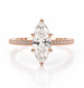 Pavè Marquise Engagement Ring - Natural