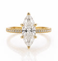 Pavè Marquise Engagement Ring - Lab-Grown