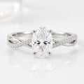 Petite Twisted - Oval - Engagement Ring - Lab-Grown