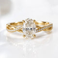 Petite Twisted - Oval - Engagement Ring - Lab-Grown