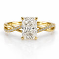 Petite Twisted - Radiant - Engagement Ring - Lab-Grown