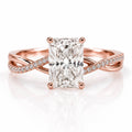 Petite Twisted - Radiant - Engagement Ring - Lab-Grown