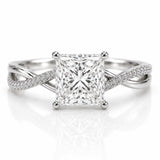 Petite Twisted - Princess - Engagement Ring - Lab-Grown
