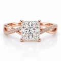Petite Twisted - Princess - Engagement Ring - Lab-Grown