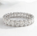Diamond wedding band - oval - natural