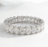 Diamond wedding band - oval - natural