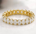 Diamond wedding band - round - lab-grown