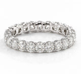 Diamond wedding band - round - lab-grown