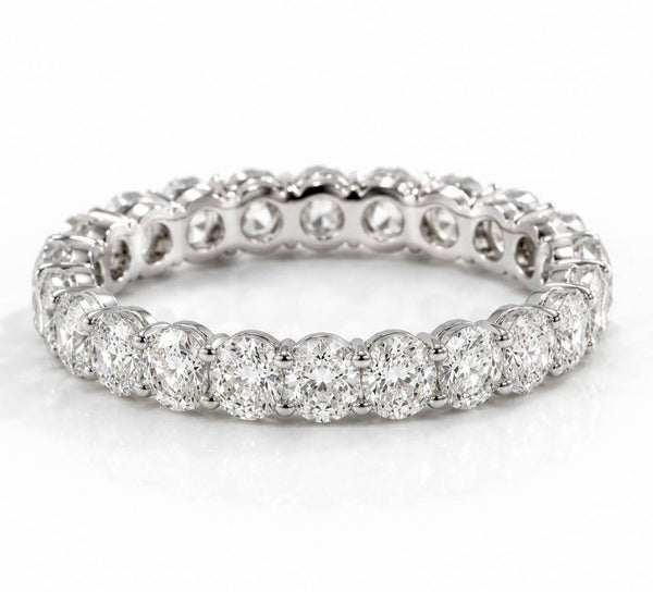 Diamond wedding band - round - lab-grown