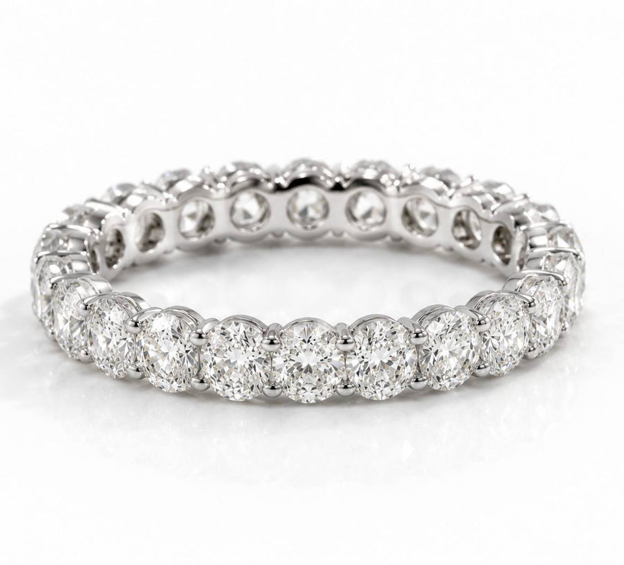 Diamond wedding band - round - lab-grown