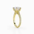Pavè Oval Engagement Ring - Natural