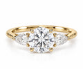 Petal Three Stone Diamond Ring - Round - Lab Grown