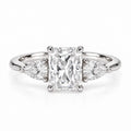 Petal Three Stone Diamond Ring - Radiant - Lab-Grown
