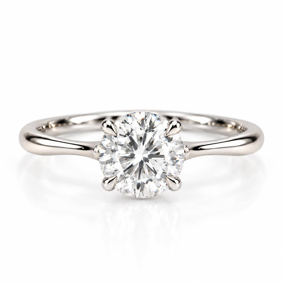 Freesia Hidden Halo Diamond - Round - Natural