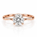 Freesia Hidden Halo Diamond - Round - Natural