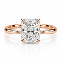 Freesia Hidden Halo Diamond - Radiant - Natural