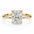 Freesia Hidden Halo Diamond - Radiant - Natural