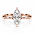 Freesia Hidden Halo Diamond - Marquise - Natural