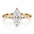Freesia Hidden Halo Diamond - Marquise - Natural