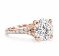 Split Shank Diamond Engagement Ring - Round - Natural