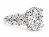 Adèle de Diamond Engagement Ring - Oval - Natural
