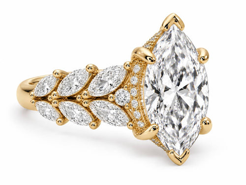 Adèle de Diamond Engagement Ring - Marquise - Lab-Grown